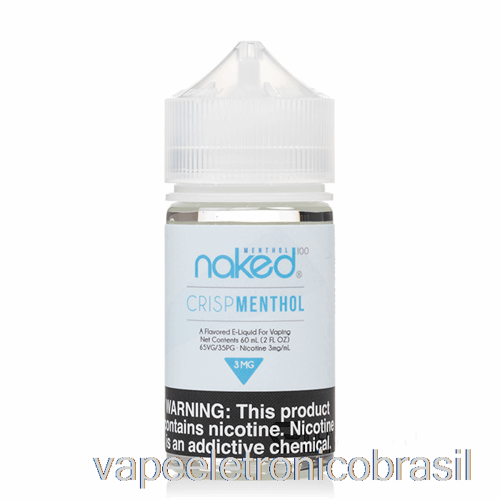 Vape Recarregável Crisp Mentol - Naked 100 Mentol - 60ml 6mg